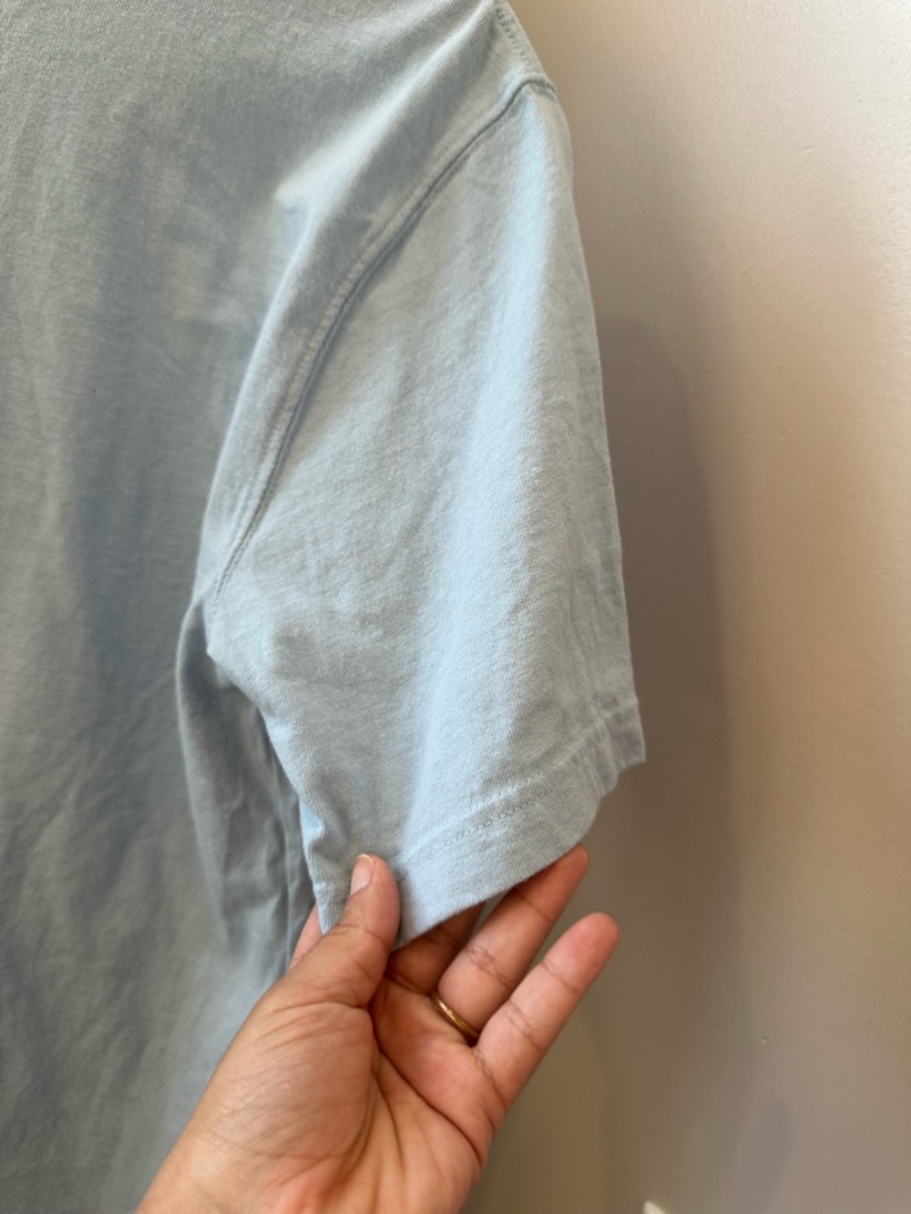 Carhartt Short Sleeve Logo Tee in Light Blue with White and Lime Graphic T-Shirt - Picture 10 of 16